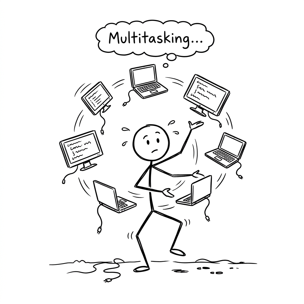 Doodle juggling screens